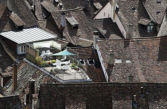屋顶,平台,沙夫豪森,瑞士