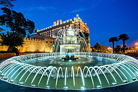 美好,喷泉,巴库,阿塞拜疆
