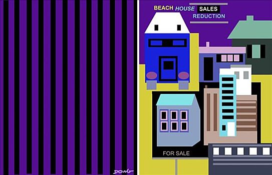 海滨别墅,销售,2008年,电脑制图