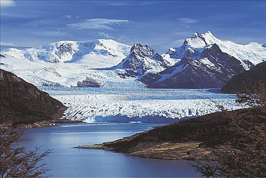 湖,山峦,阿根廷,南美