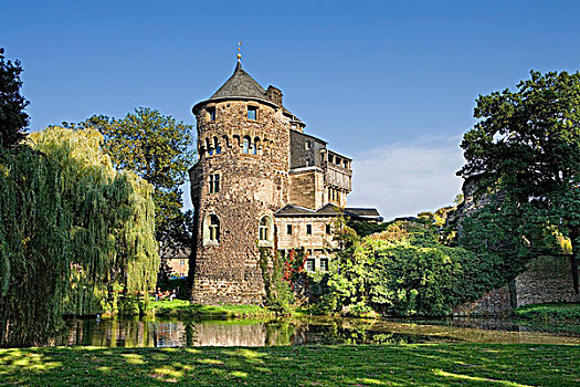 城堡,格雷芬布罗伊希,北莱茵威斯特伐利亚,德国,欧洲