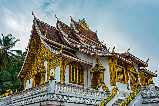 佛教寺庙,山楂,皇宫,历史,地区,琅勃拉邦,老挝,亚洲