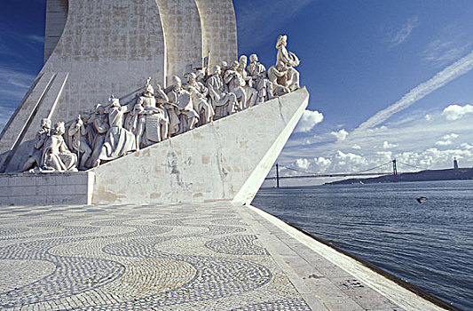 葡萄牙,里斯本,纪念建筑,发现,建造,周年纪念,死亡,河,塔古斯河
