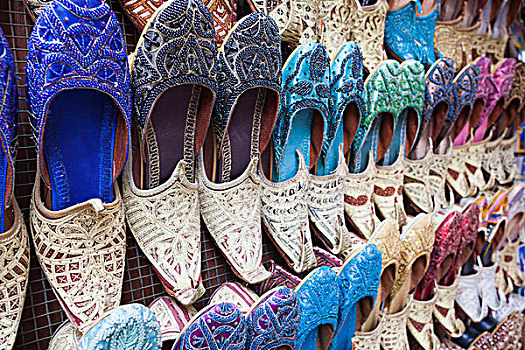 阿联酋,迪拜,德伊勒,纪念品,传统,拖鞋