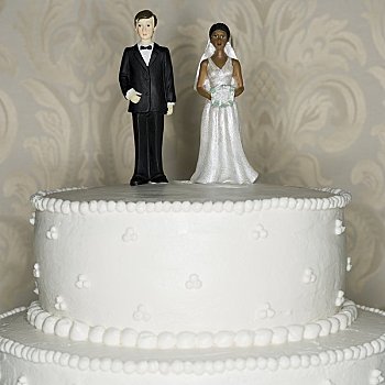 婚礼蛋糕,视觉,象征,小雕像