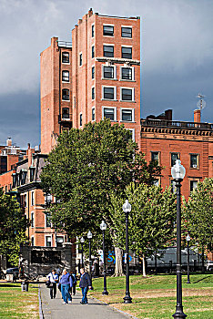 公园,普通,高层建筑,波士顿,美国