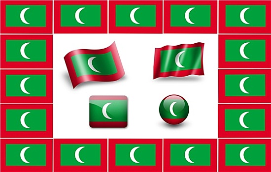 旗帜,马尔代夫,象征