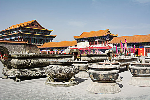 中国传统寺庙建筑群