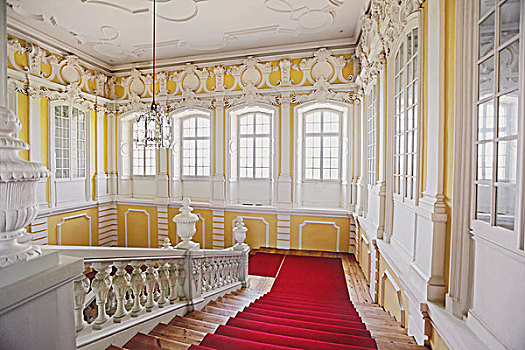 新古典,大理石,楼梯,宫殿,拉脱维亚