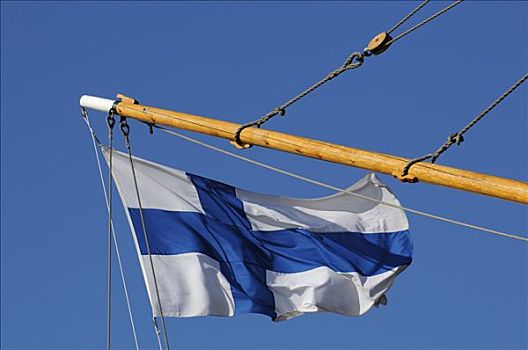 芬兰,旗帜,帆船,赫尔辛基,欧洲