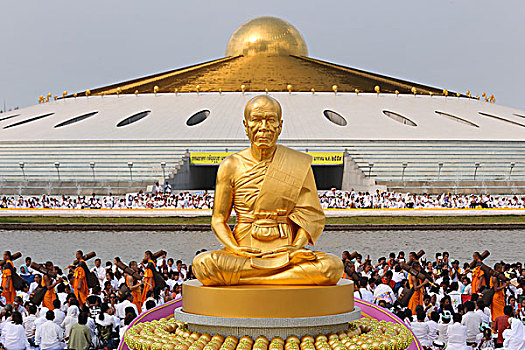 金色,雕塑,寺院,庙宇,地区,曼谷,泰国,亚洲,重要,图像,五月