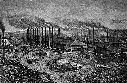钢厂,今日,铁制品,萨尔州,德国,木刻