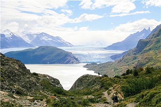 冰河,托雷德裴恩国家公园,巴塔哥尼亚,智利