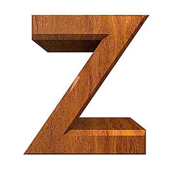 字母z,木头