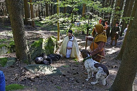 传统,圣徒,巴伐利亚森林,下巴伐利亚,巴伐利亚,德国,欧洲