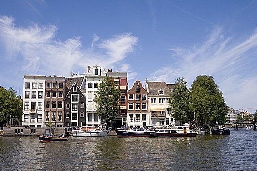 建筑,水岸,阿姆斯特河,阿姆斯特丹,荷兰