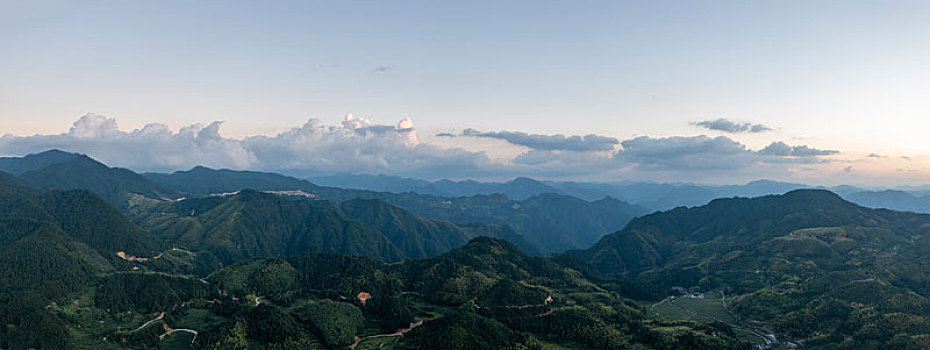 浙江省丽水市景宁云中大漈景区航拍