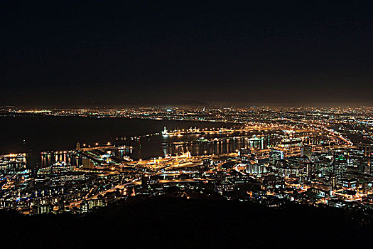 开普敦,夜晚,南非