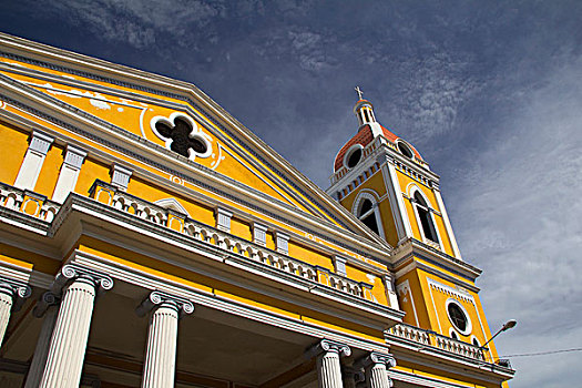 中美洲,尼加拉瓜,格拉纳达,大教堂