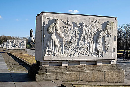 大理石,石棺,苏联,战争纪念碑,公园,柏林,德国,欧洲