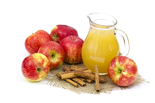 苹果汁,苹果,木质背景