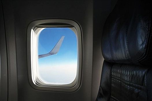 机翼,风景,飞机,窗户