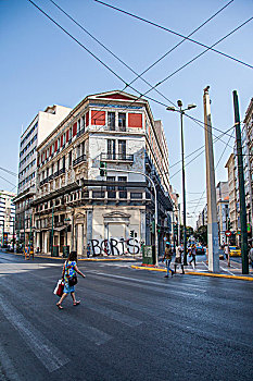 希腊雅典协和广场街坊