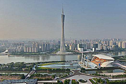 广州新中轴线上城市建筑景观