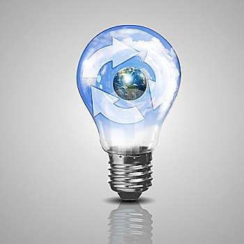 电灯,灯泡,我们,星球,室内,信息技术,象征,清洁能源