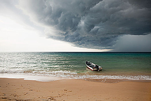 船,海洋,雷雨天气,马来西亚