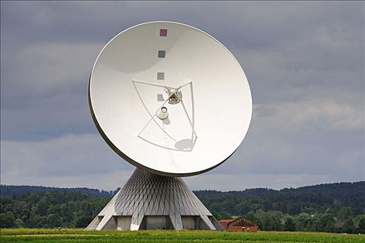 卫星天线,车站,无线电,电视,数据,沟通,地区,巴伐利亚,德国,欧洲