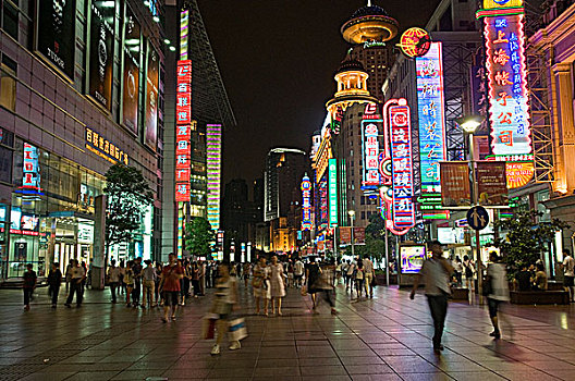 上海南京路夜色