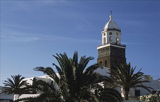 钟楼,特盖斯,兰索罗特岛,加纳利群岛,西班牙