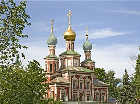 新,寺院,塔,防护,大门,教堂,莫斯科,俄罗斯,东欧,欧洲
