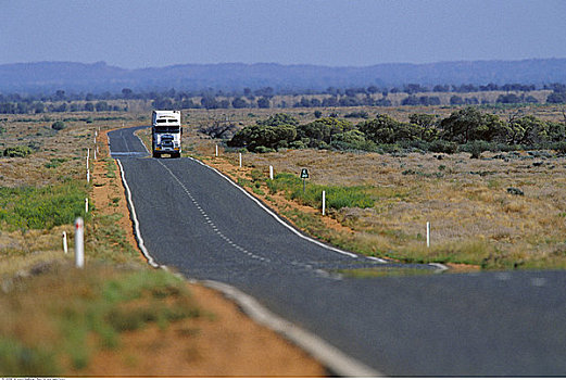 运输,卡车,沙漠公路,澳大利亚