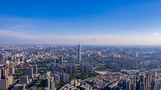 武汉汉口城市高空航拍