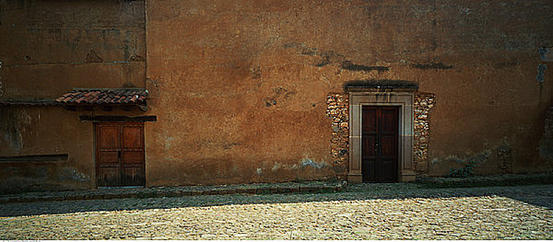 墙壁,门,巴兹瓜罗,墨西哥