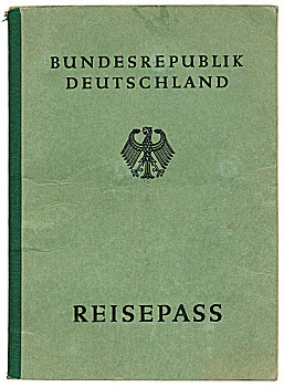 老,德国,护照,欧洲