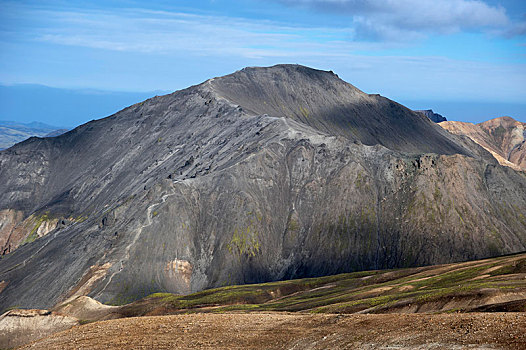 火山,流纹岩,山,兰德玛纳,自然保护区,高地,冰岛,欧洲