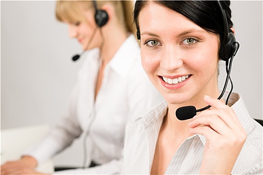 客户服务,女人,呼叫中心,电话耳机