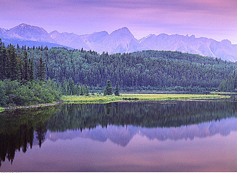 黎明,落基山脉,不列颠哥伦比亚省,加拿大