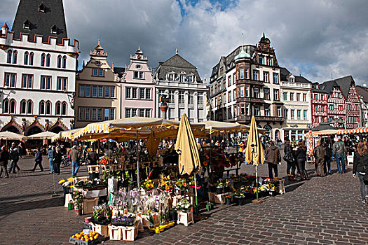 市场,货摊,莱茵兰普法尔茨州,德国,欧洲