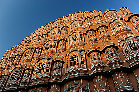 建筑,风之宫殿,风之宫,斋浦尔,拉贾斯坦邦,印度,亚洲
