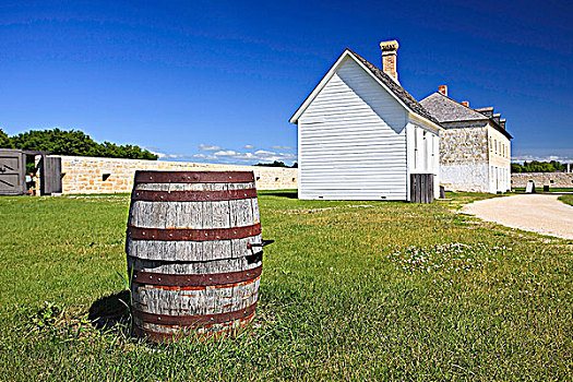 威士忌,桶,古建筑,国家,古迹,曼尼托巴,加拿大