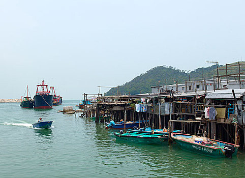 中国香港大澳渔村·离岛风情·高架屋