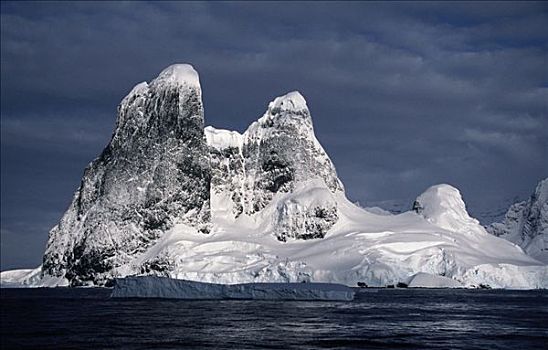 南极,南设得兰群岛,雷麦瑞海峡,相似,顶峰,北方,入口