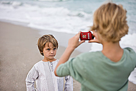 男孩,照相,数码相机