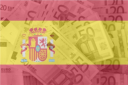 旗帜,西班牙,透明,欧元,货币,背景