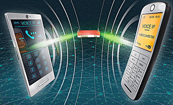 智能手机,电话,路由器,正面,互联网,网络,两个,声音,信号