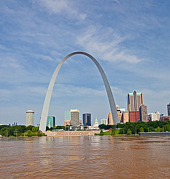 拱形,密西西比河,密苏里,美国